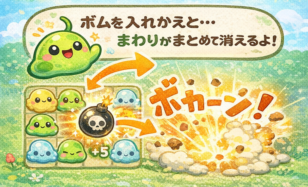 ボムの説明画像